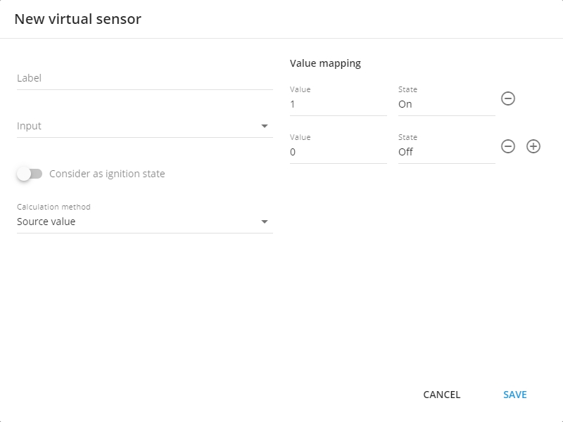 Virtual sensor interface