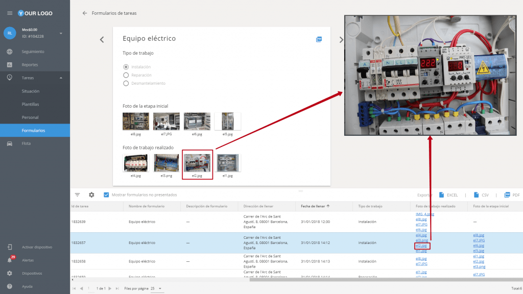 Nueva característica "Anexos": envíe fotos, archivos y firmas electrónicas desde “campos” a la oficina