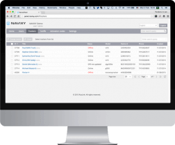 Admin panel for GPS tracking platform