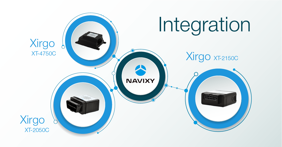 Xirgo 3G trackers XT-2150C, XT-2050C and XT-4750C work with the platform
