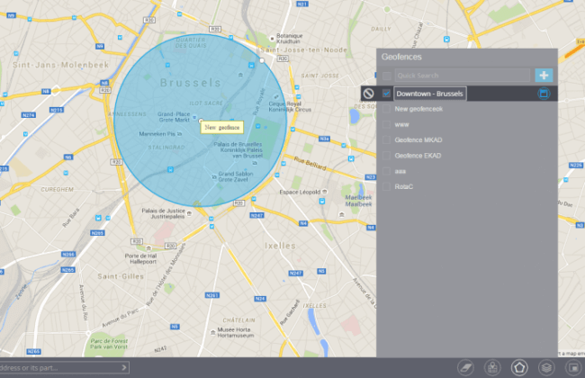 Importing geofence areas