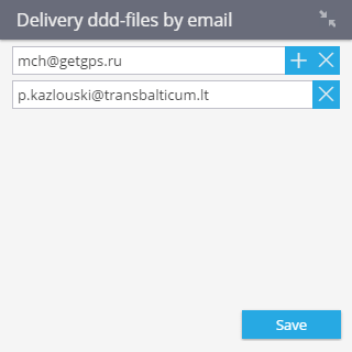 Delivery ddd-files by email