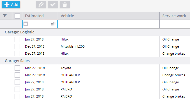 Navixy Updates: November 2017 Tasks can be grouped by garage