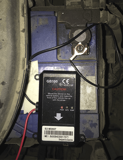 Queclink GB100 — a new GPS tracker for insurance telematics that reconstructs traffic accidents Queclink GB100 - Installation result
