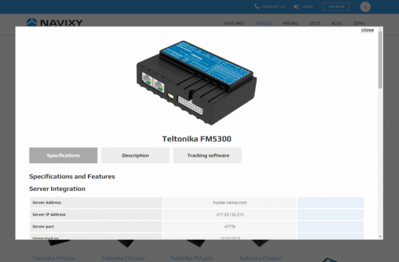 Detailed info on supported devices