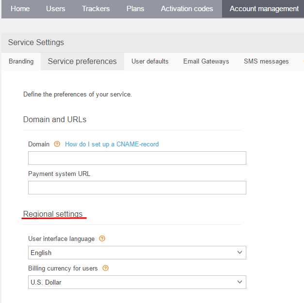 Configuraciones regionales