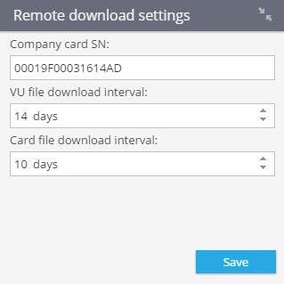 Remote download settings