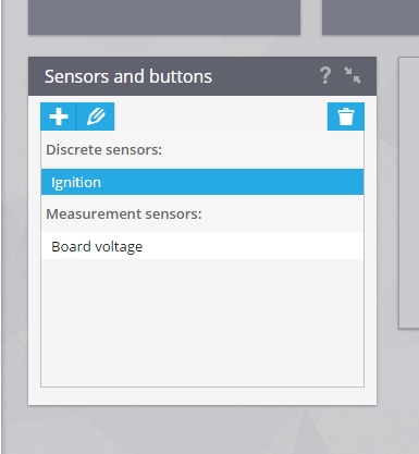 Navixy Integrated Devices in January-February 2016 Sensors and buttons