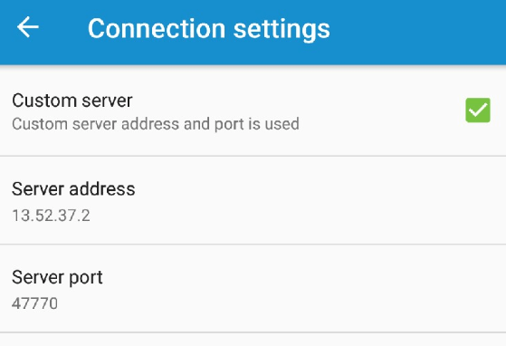 Sending telematics data to the platform