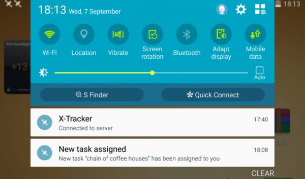 Asignar tareas a las apps X-GPS Tracker