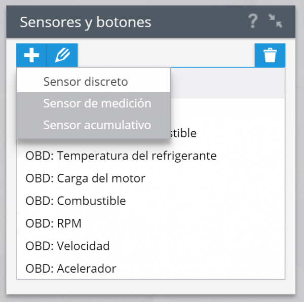 Sensor discreto