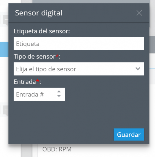 Sensor discreto