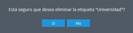 Gestionar etiquetas Gestionar etiquetas