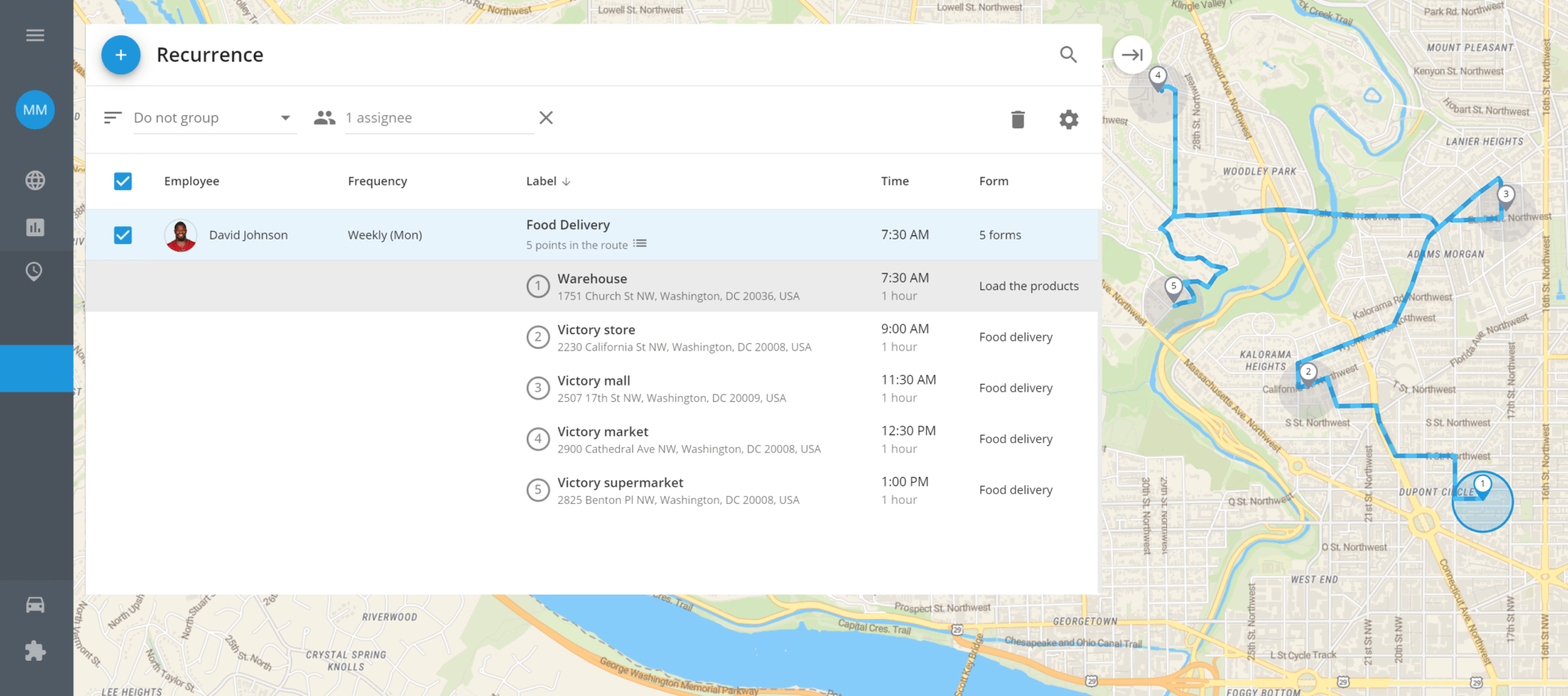 Automation of Recurring Routes: New Feature for Effective Planning