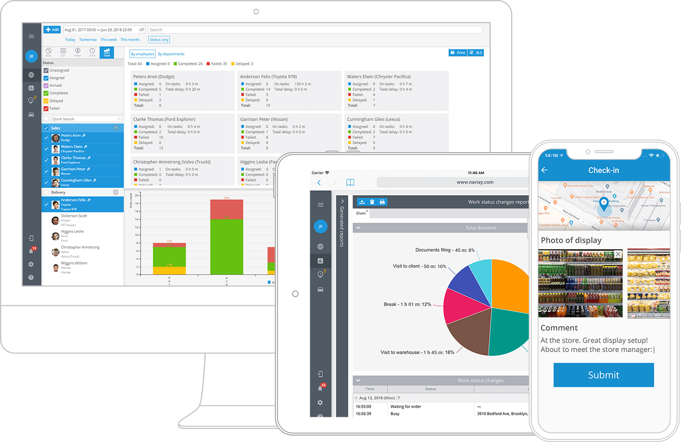 Software de gestão e controle de equipes externas