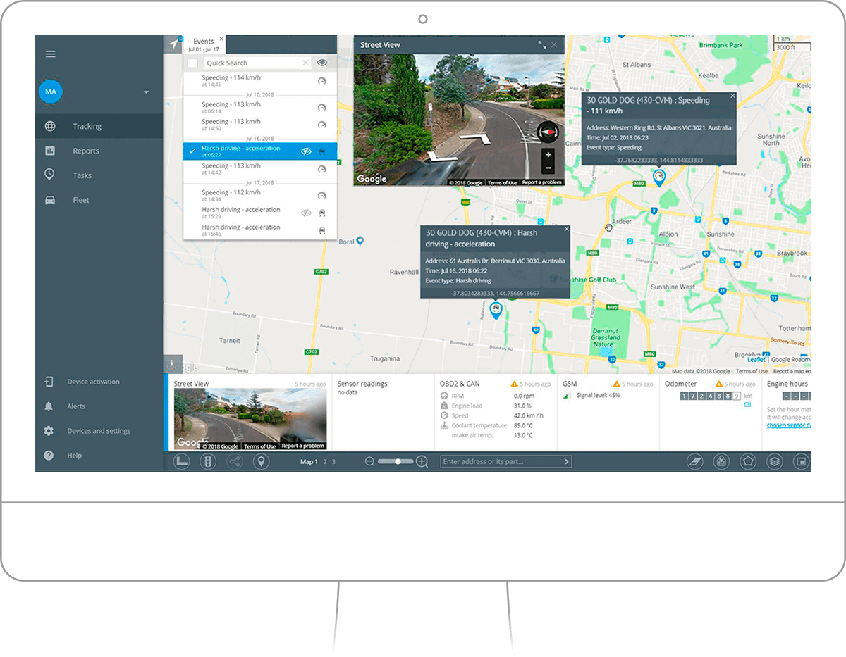 Sistema de gestão de veículos por rastreamento GPS e Telemetria Sistema de gestão de veículos por rastreamento GPS e Telemetria