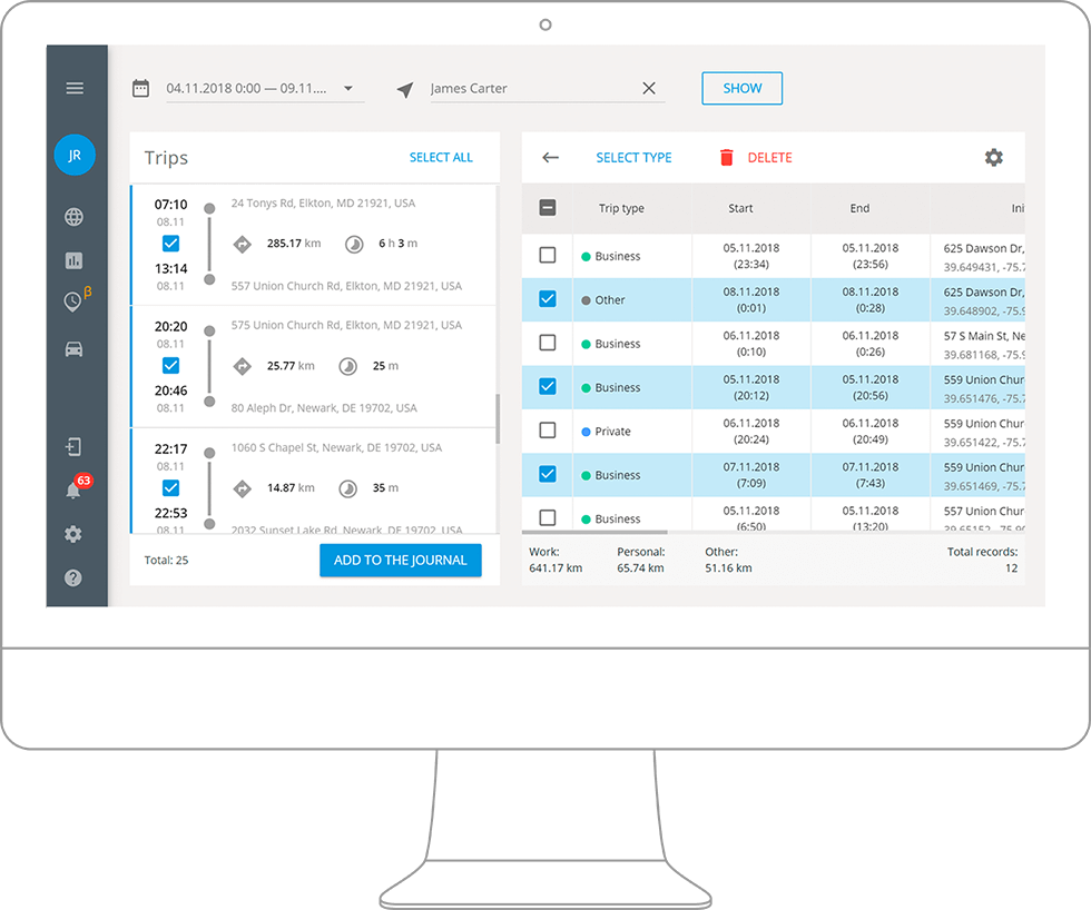 Software de gestão e controle de funcionários externos