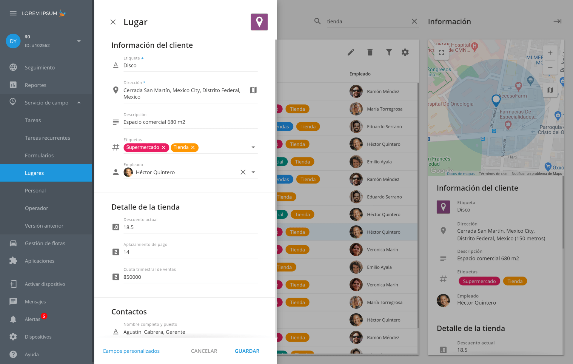 Nuevo módulo "Lugares": configuración del Directorio de Lugares según las necesidades específicas