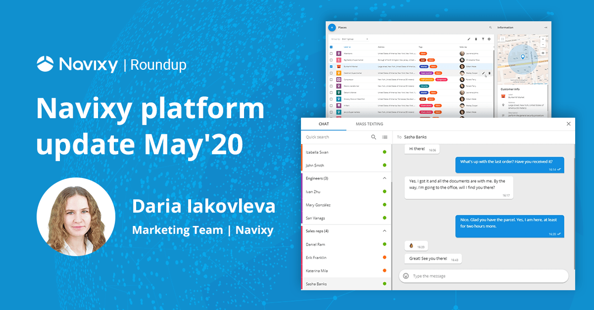 Navixy Platform Update, May 2020