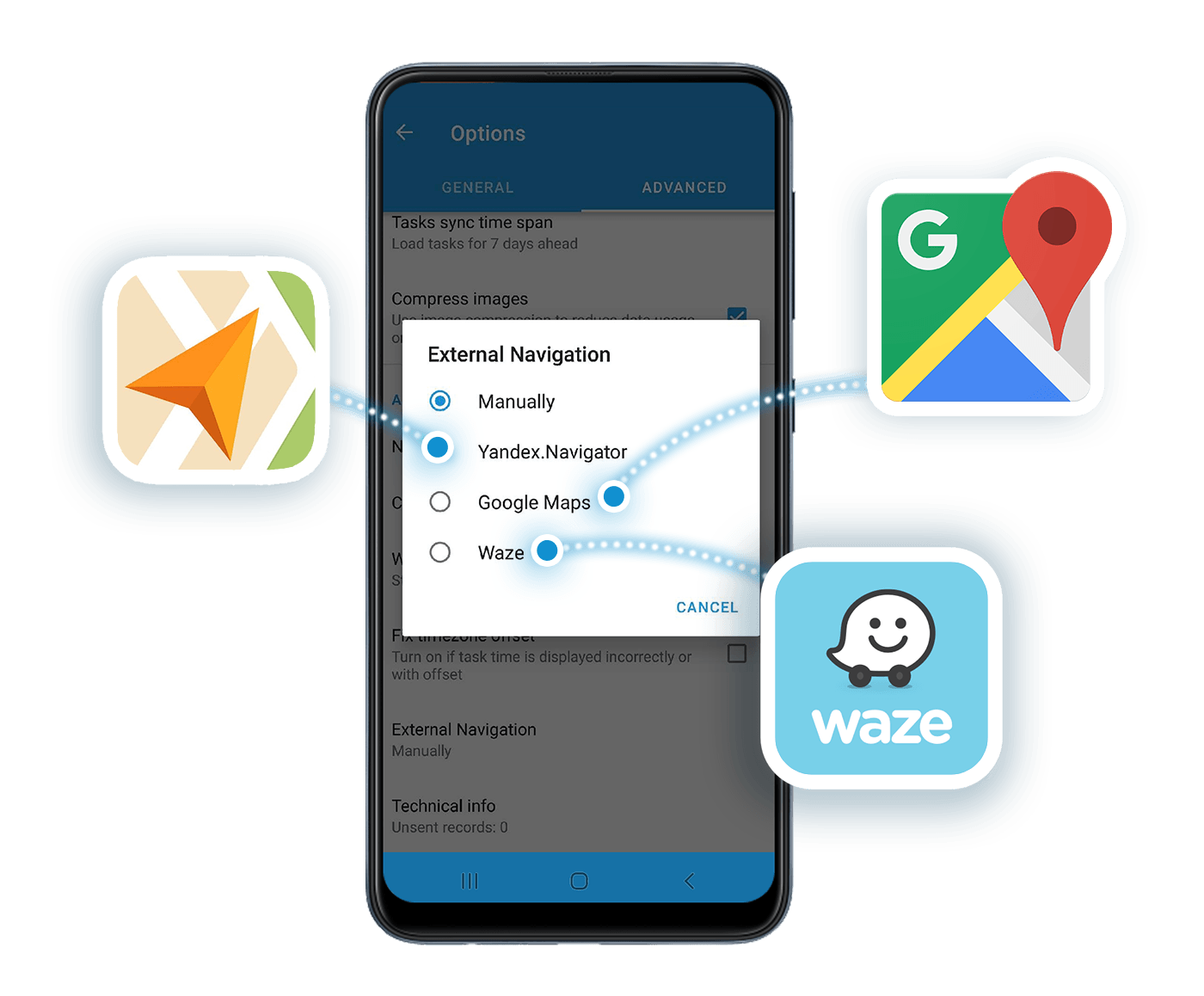 Grow with field service automation: one more client a day Navigation modes on Navixy