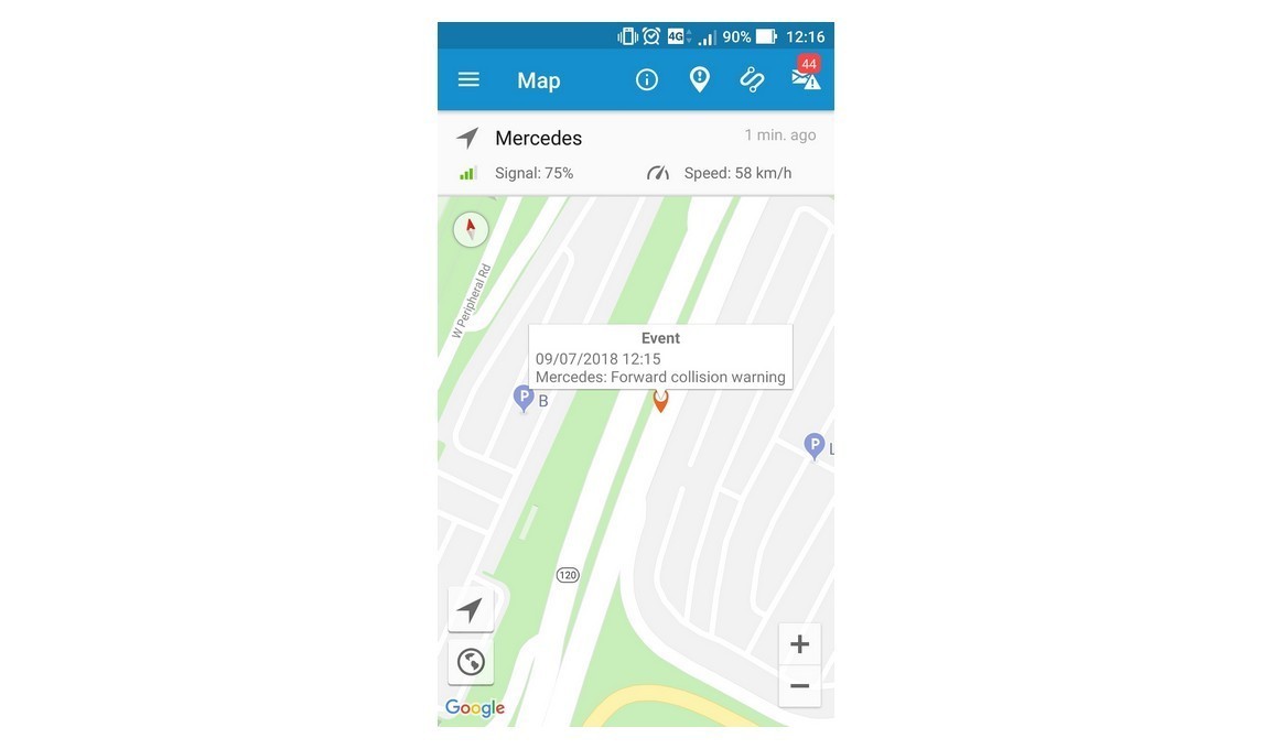 Solución para control del comportamiento de conductor y prevención de accidentes