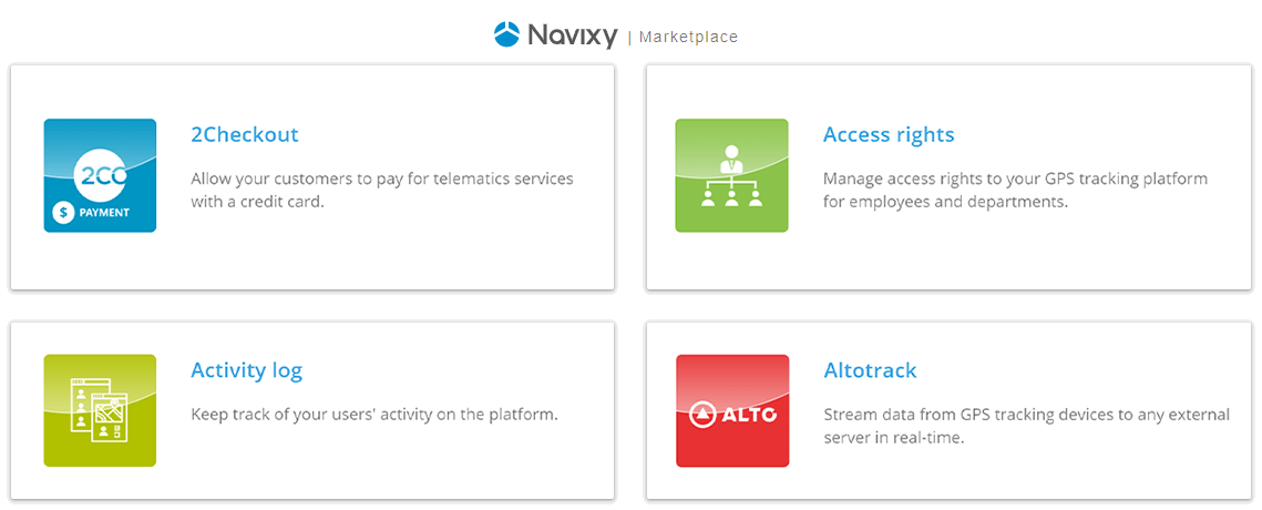 Marketplace Navixy