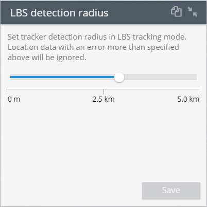 Radio de detección por LBS