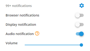 Notification settings
