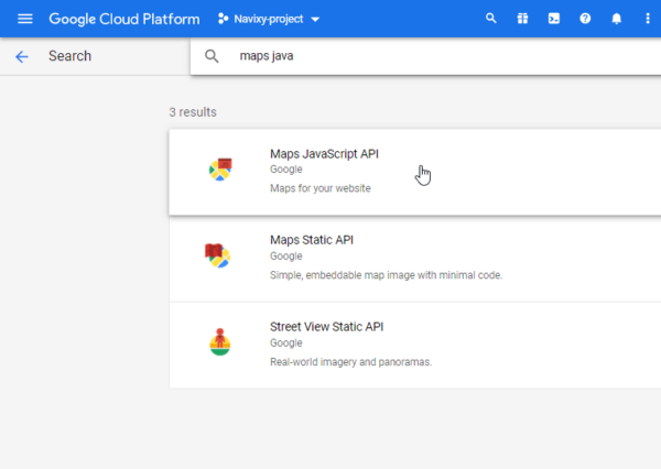 Create Google API keys