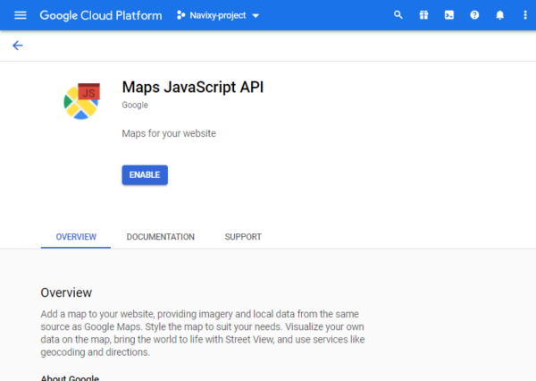 Create Google API keys
