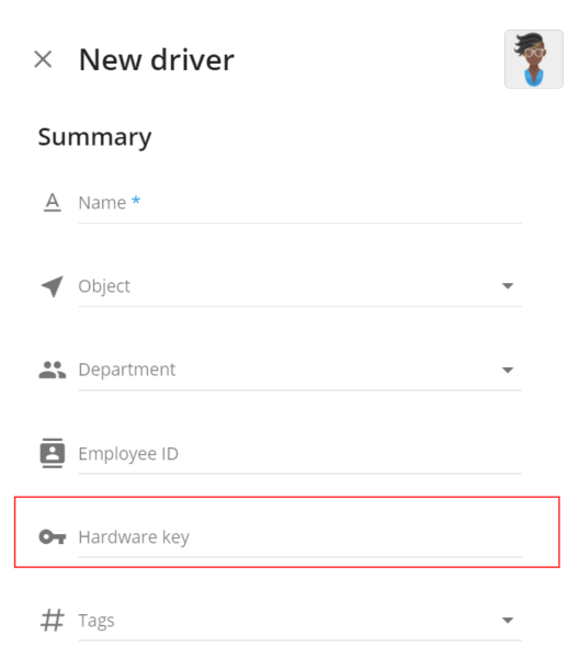 Fingerprint and other options for Driver Identification on Navixy Driver ID on Navixy