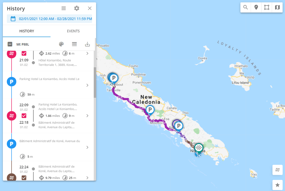 Major Navixy update: welcome a whole new GPS tracking experience History tool image