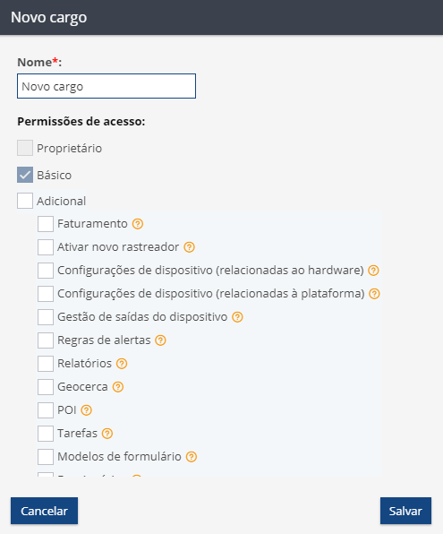 Direitos de acesso Direitos de acesso