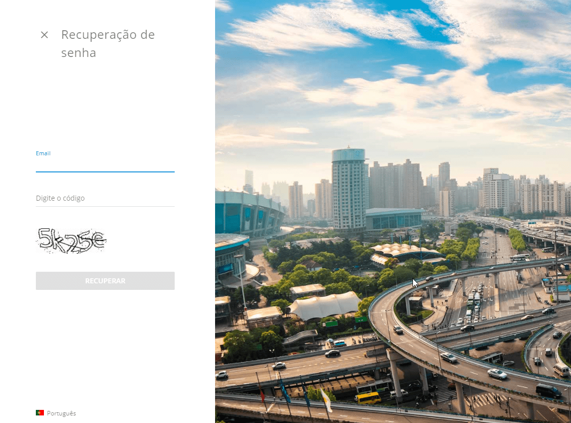 Criando uma conta passwrecoverypt
