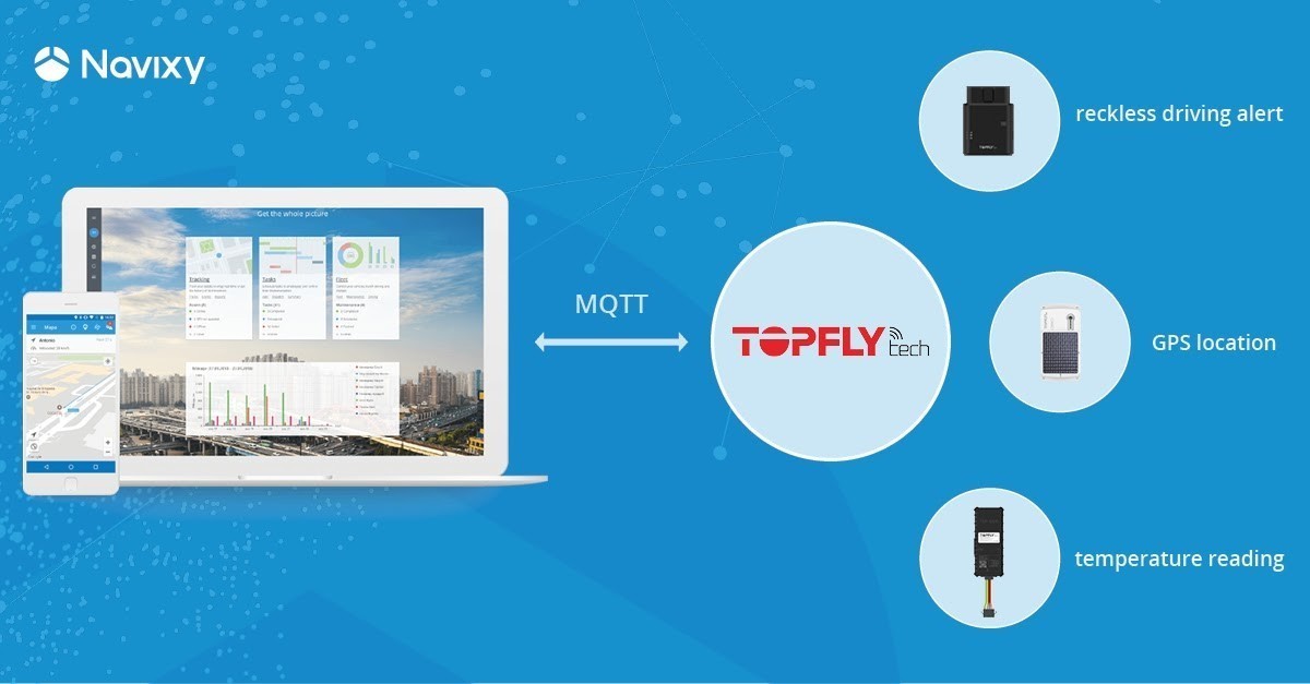 MQTT-driven solutions from Navixy and TOPFLYtech