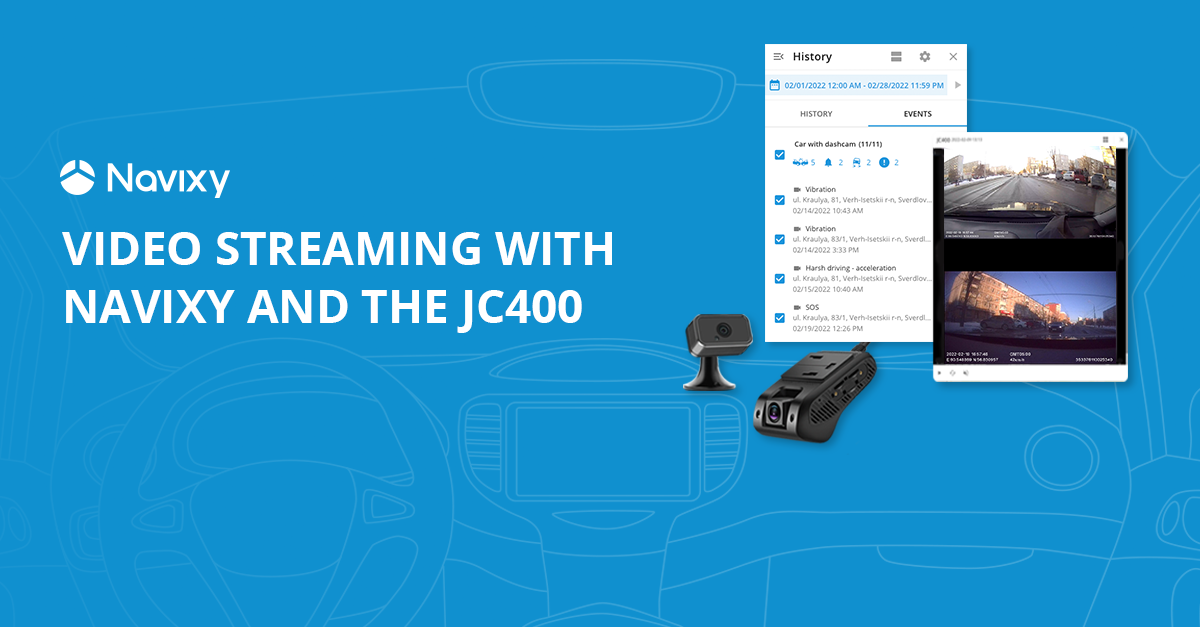 Advanced video telematics with Navixy and the Jimi IoT JC400