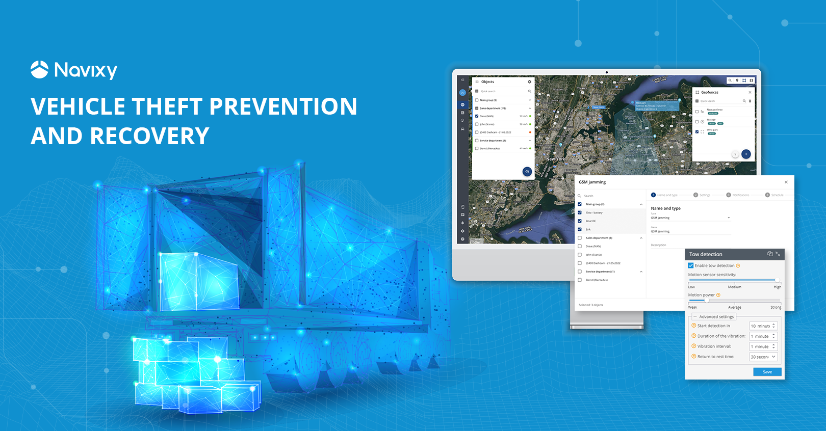 Navixy fleet security: prevent theft and recover vehicles