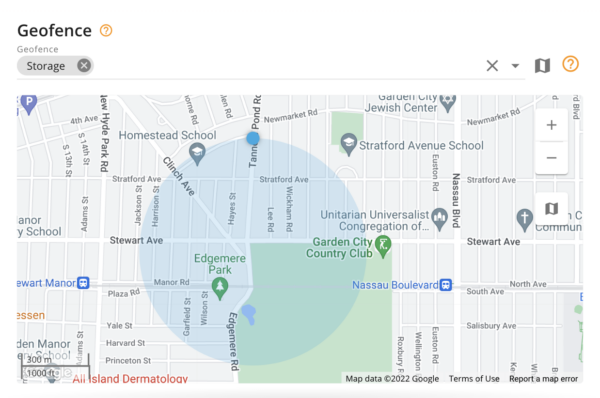 Set geofence alert in Navixy