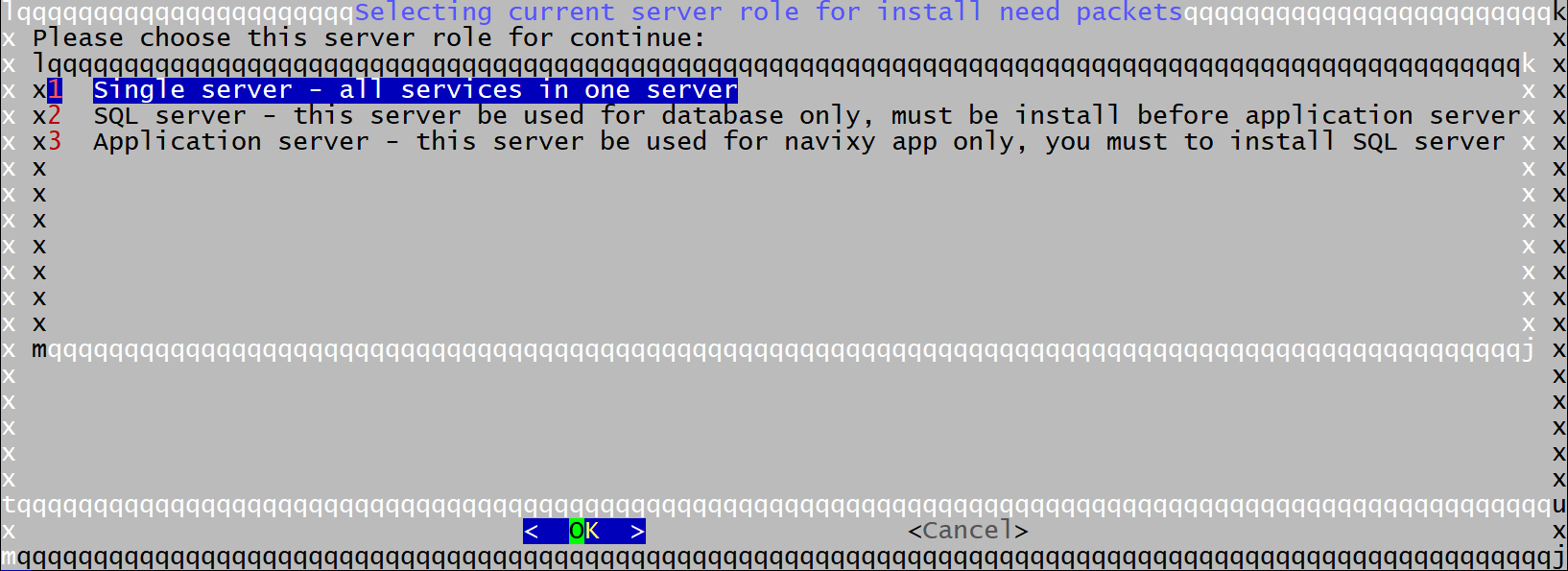 Automatic installation Server role