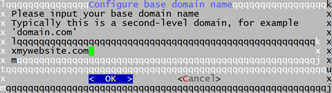 Automatic installation second-level-domain
