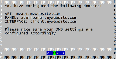 Automatic installation domains-done