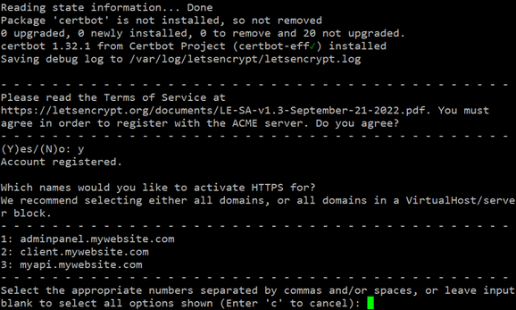 Automatic installation Automatic installation