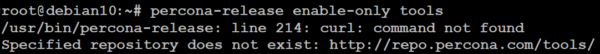 Debian 10 error