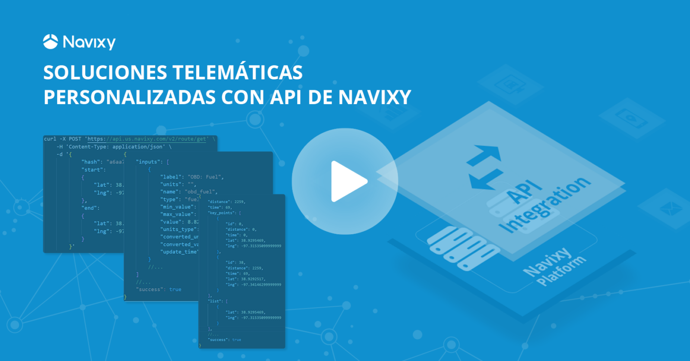 API de Navixy para soluciones de telemática personalizadas