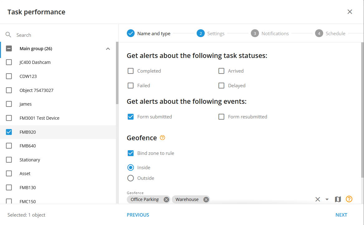 Task performance Task performance