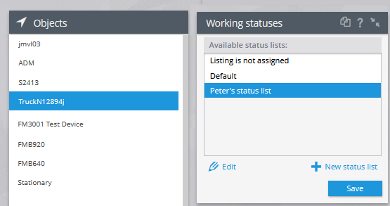 Work status change Work status change
