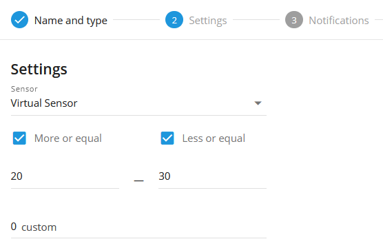 Parameter in range