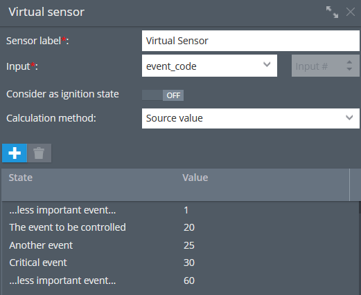 State field value State field value