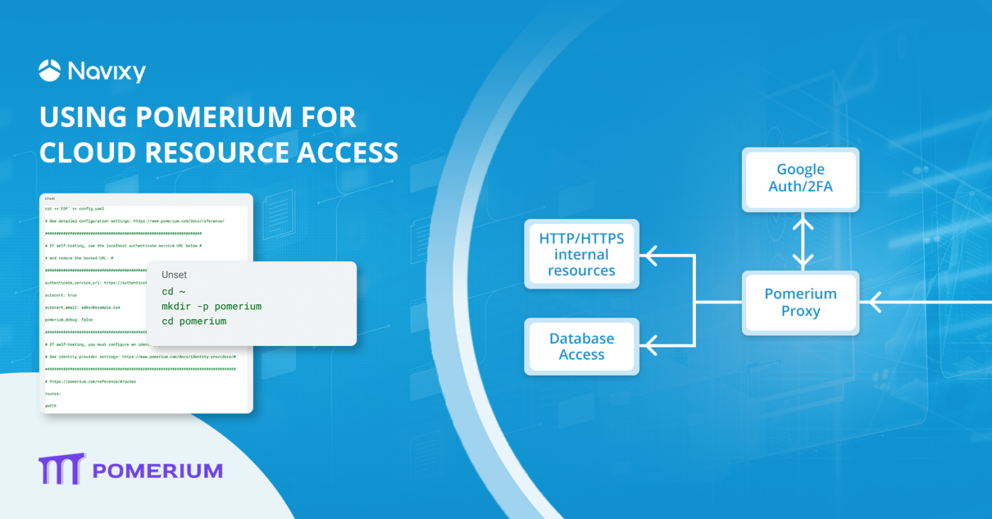 Two-factor authentication and encrypted access with Pomerium for SMB companies