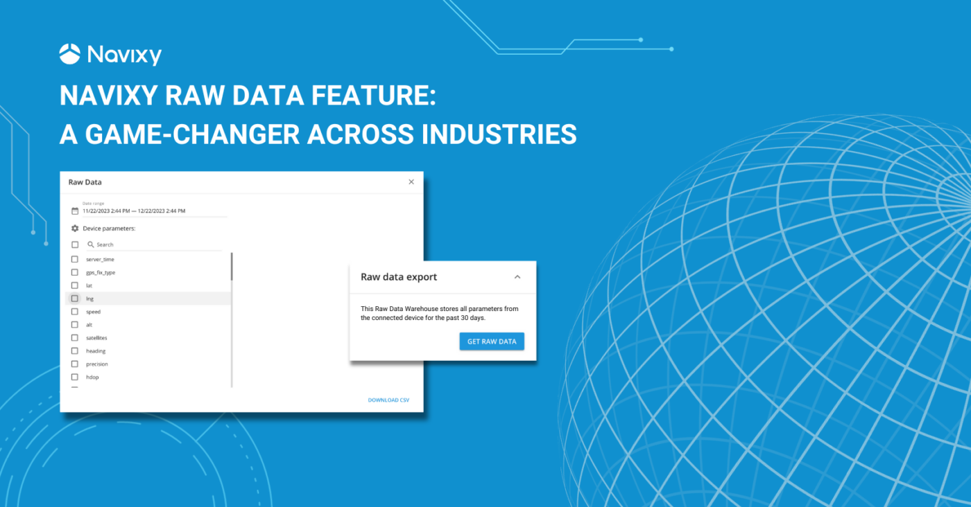 Navixy Raw Data feature: a game-changer across industries